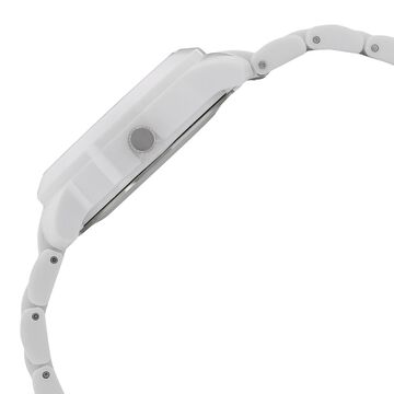 Fastrack Trendies Quartz Analog White Dial Plastic Strap Watch for Girls