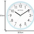 Titan Contemporary White Dial Blue Color Silent Sweep Technology - 32.5 cm x 32.5 cm (Medium) - image number 5
