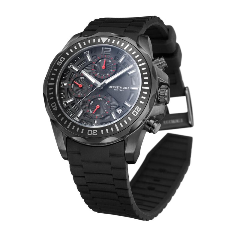 Kenneth Cole Chronograph Black Dial Watch for Men - image number 2