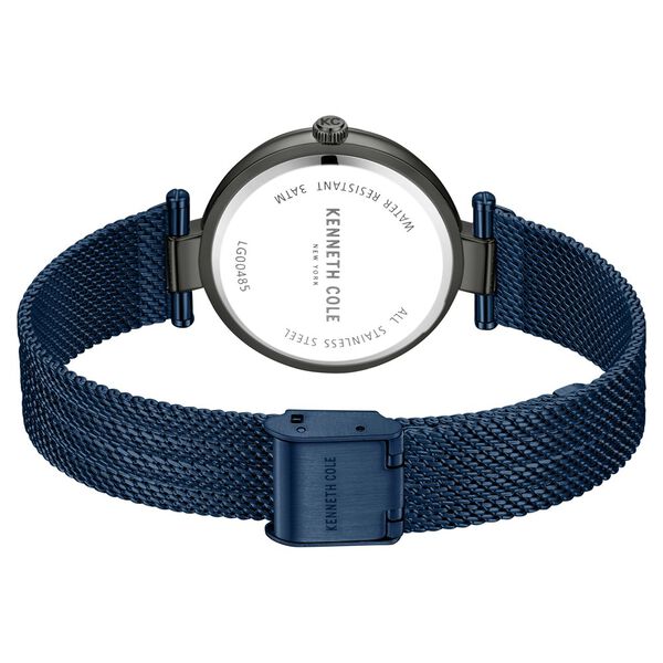 Kenneth Cole Quartz Analog Blue Dial Stainless Steel Strap Watch For Women - image number 4