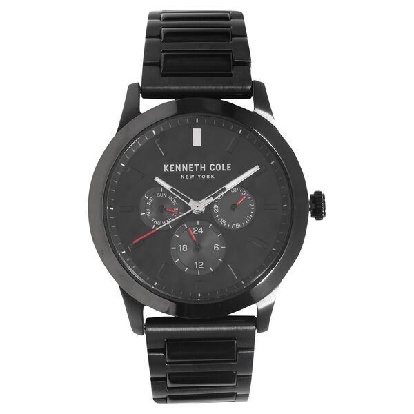 Kenneth Cole Quartz Multifunction Black Dial Metal Strap Watch for Men - image number 0