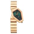 Fastrack Wild Quartz Analog Silver Dial Rose Gold Stainless Steel Strap Watch For Girls