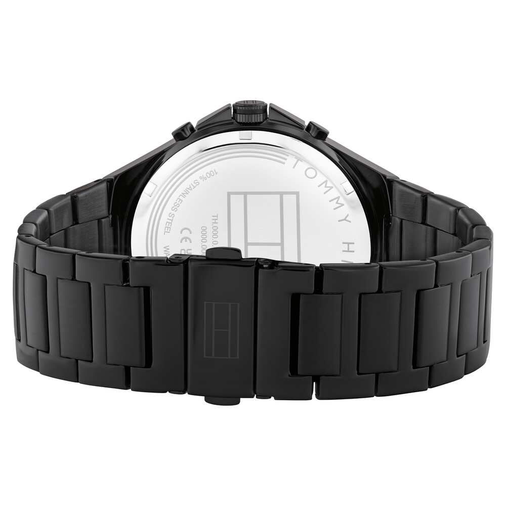 Buy Online Tommy Hilfiger Black Dial Black Colour Stainless Steel