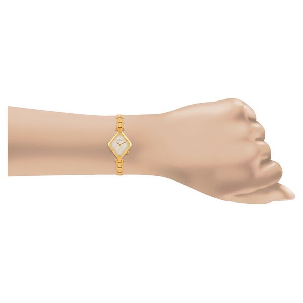 Titan Quartz Analog Champagne Dial Stainless Steel Strap Watch for Women - image number 3