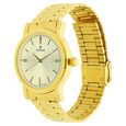 Titan Quartz Analog with Date Champagne Dial Golden Stainless Steel Strap Watch For Men - image number 1