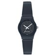 SF Quartz Analog Silver Dial Plastic Strap Watch for Women