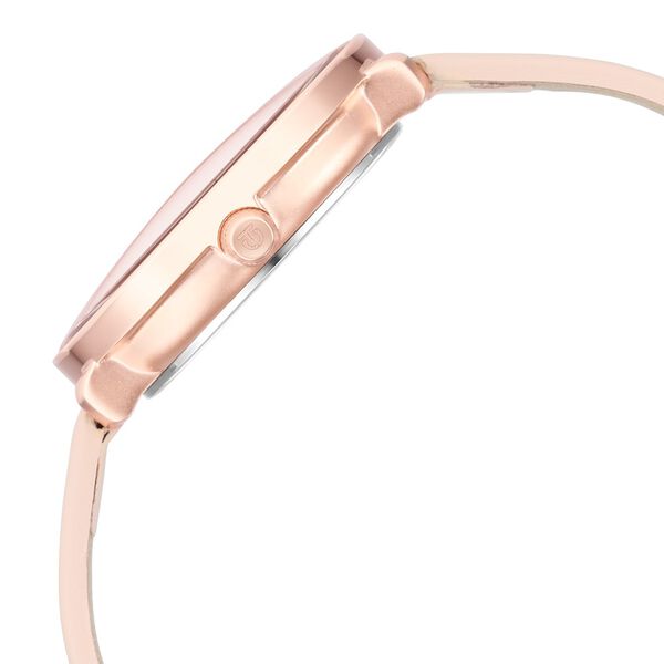 Titan Women's Svelte Rose gold: Multi-Function Watch with Leather Strap - image number 3