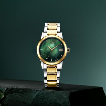 Xylys Ethereum Swiss Analog Stainless Steel Green Dial Watch for Women