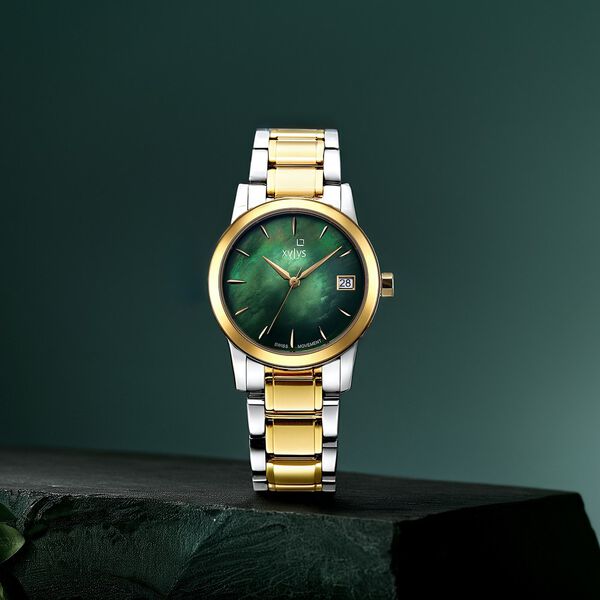 Xylys Ethereum Swiss Analog Stainless Steel Green Dial Watch for Women - image number 5