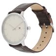 Tommy Hilfiger Quartz Analog Beige Dial Leather Strap Watch for Men - image number 1