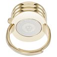 Anne Klein Quartz Analog Black Dial Golden Metal Ring Watch For Women - image number 3