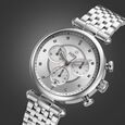 Xylys Quartz Chronograph Rose Gold Dial Rose Gold Stainless Steel Strap Watch For Women