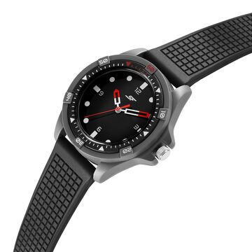 SF Sporty Black Dial Polyurethane Strap Watch for Men