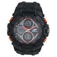 SF Arcade Quartz Analog Digital Dial PU Strap Watch for Men