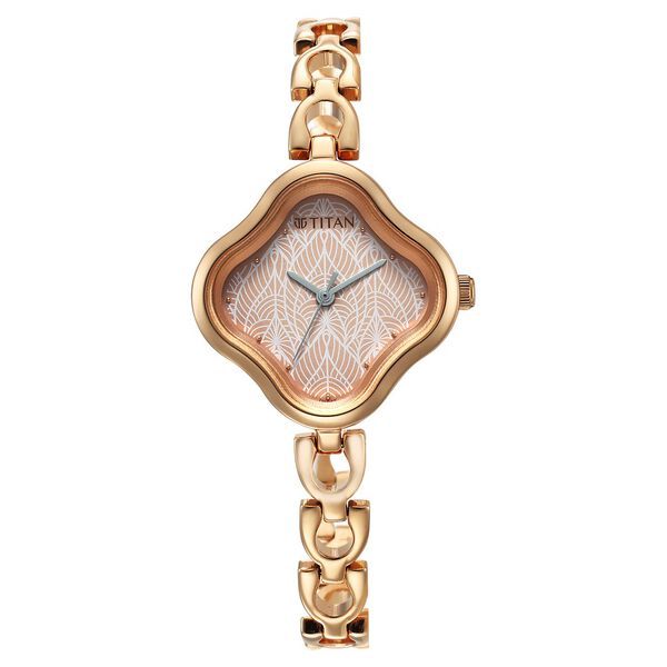 Titan Karishma Rose Gold Analog Metal Strap Watch for Women - image number 0