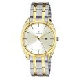 Titan Quartz Analog with Day and Date Silver Dial Stainless Steel Strap Watch for Men