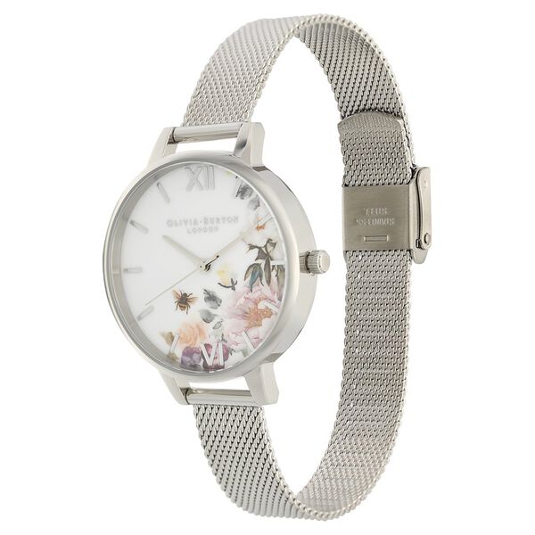 Olivia Burton Quartz Analog White Dial Stainless Steel Strap Watch for Women - image number 2