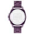 Coach Quartz Analog Purple Dial Stainless Steel Strap Watch for Women - image number 2
