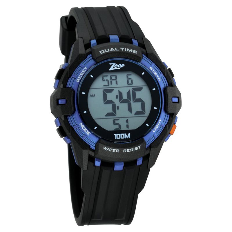 Zoop Digital Watch with Digital Dial & Black Strap for Boys Kids, from House of Titan