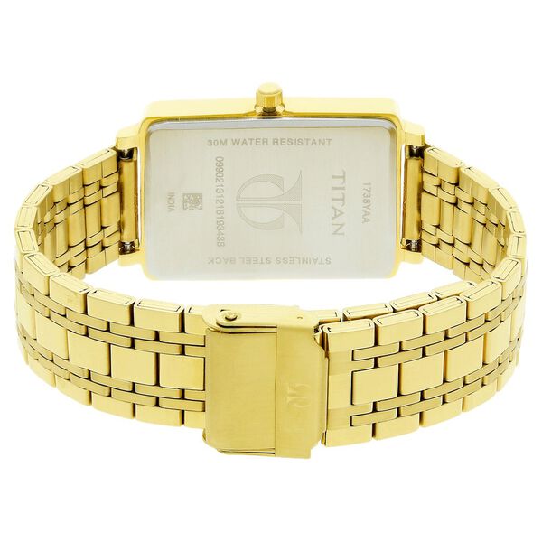 Titan Karishma White Dial Analog with Date Stainless Steel Strap watch for Men - image number 3