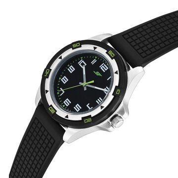 SF Sporty Analogs Quartz Analog Black Dial Black Plastic Strap Watch For Men