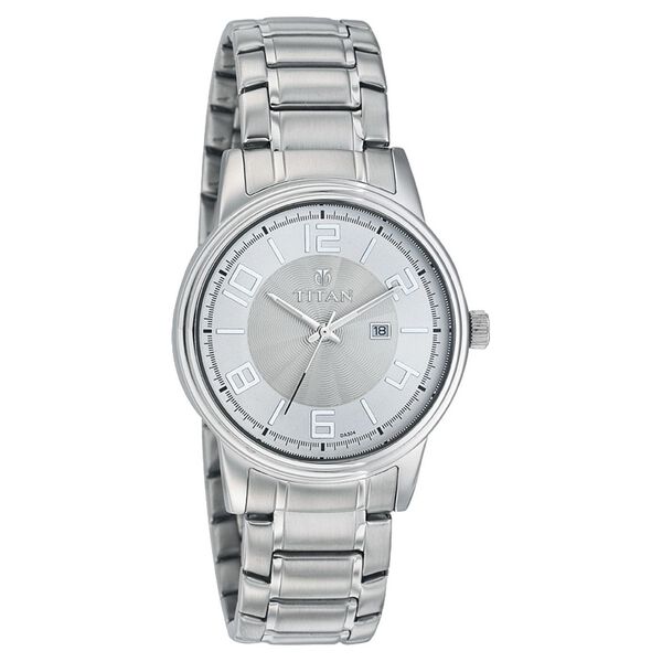 Titan Quartz Analog with Date White Dial Watch for Men - image number 0