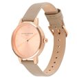 Olivia Burton Quartz Analog Rose Gold Dial Leather Strap Watch for Women - image number 2