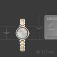 Titan Workday Edit Quartz Analog Mother Of Pearl Dial Two Toned Stainless Steel Strap Watch For Women - image number 3