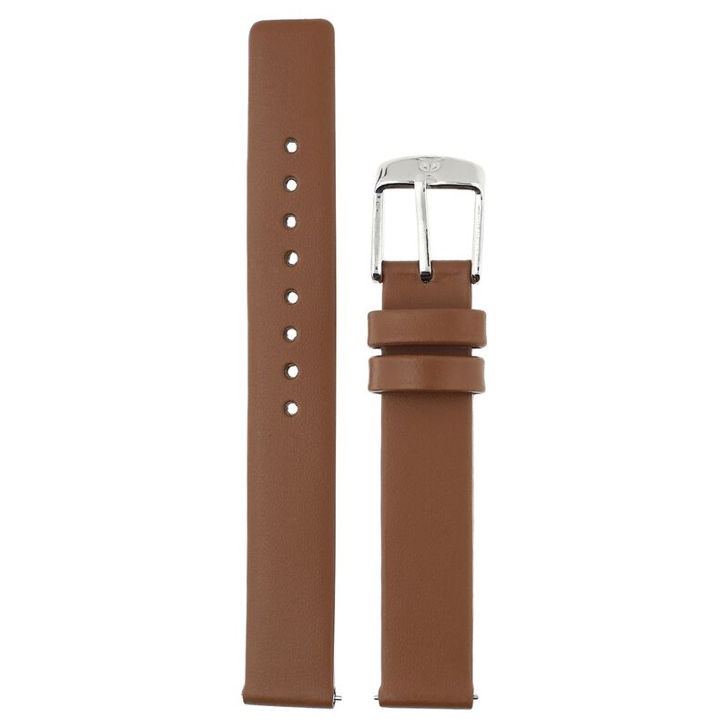 16 mm Brown Genuine Leather Strap for Women - image number 0