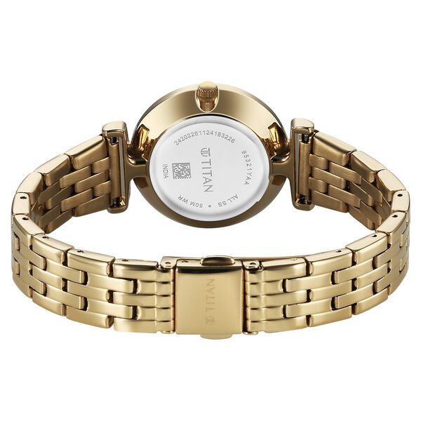 Titan Workmode Quartz Analog Silver Dial Stainless Steel Strap Watch For Women - image number 4