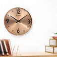 Sunray Finish Slim Wall Clock in Rose Gold - 36 cm x 36 cm (Medium) - image number 1