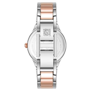 Anne Klein Quartz Analog Silver Dial Two Toned Metal Strap Watch For Women
