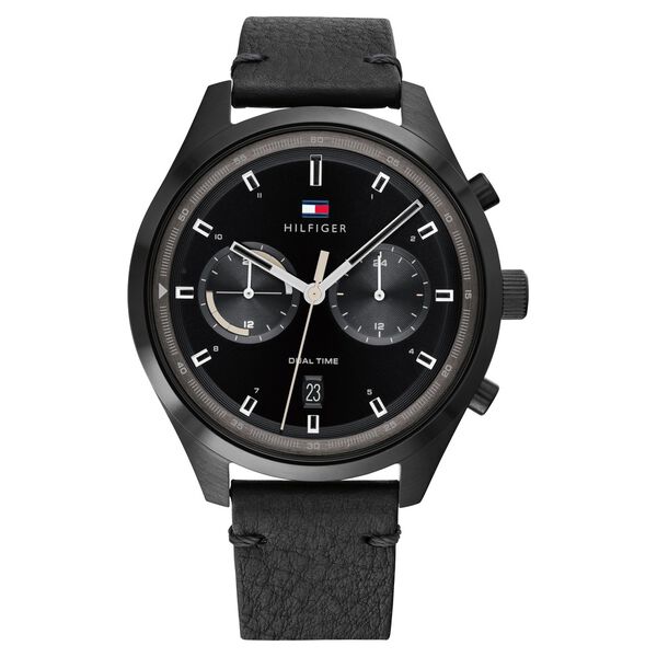 Tommy Hilfiger Multifunction Black Dial Watch for Men - image number 0