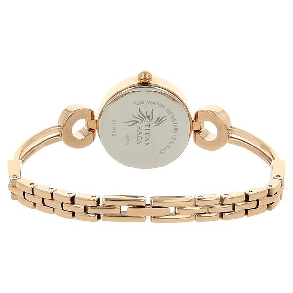 Titan Raga Weaves Silver Dial Women Watch With Metal Strap - image number 3