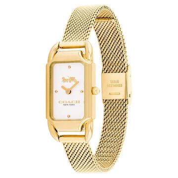 Coach Quartz Analog Silver Dial Stainless Steel Strap Watch for Women