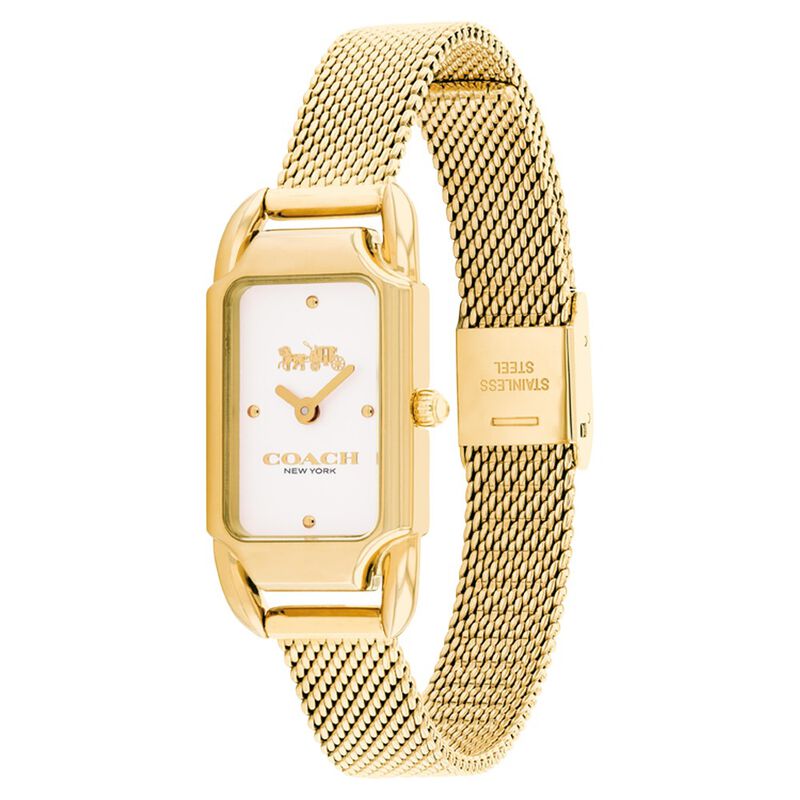 Buy Online Coach Quartz Analog Silver Dial Stainless Steel Strap Watch ...