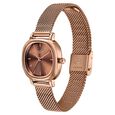 Poze By Sonata Quartz Analog Brown Dial Golden Metal Strap Watch For Women - image number 4
