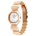 Titan Raga Unlocked Quartz Analog Mother Of Pearl Dial Rose Gold Metal Strap Watch For Women - image number 2