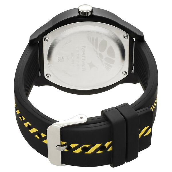 Buy Online Fastrack Road Trip Quartz Analog Black Dial Silicone