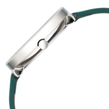 Titan Neo Analog with Day and Date Green Dial Green Color Leather Strap Watch For Women