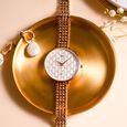Vyb Iconique By Fastrack Quartz Analog White Dial Metal Strap Watch For Girls - image number 0