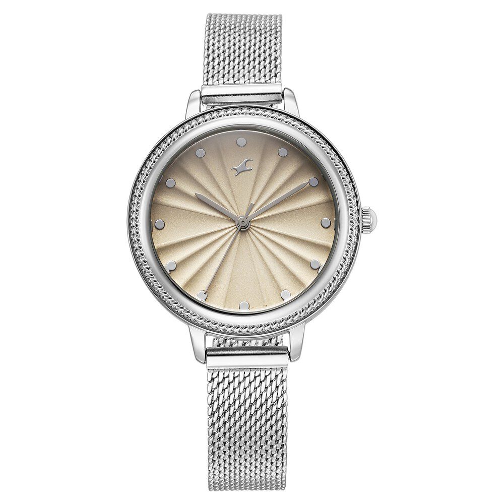 Fastrack Stunners X Quartz Analog Ivory Dial Stainless Steel Strap Watch For Girls-picture-28