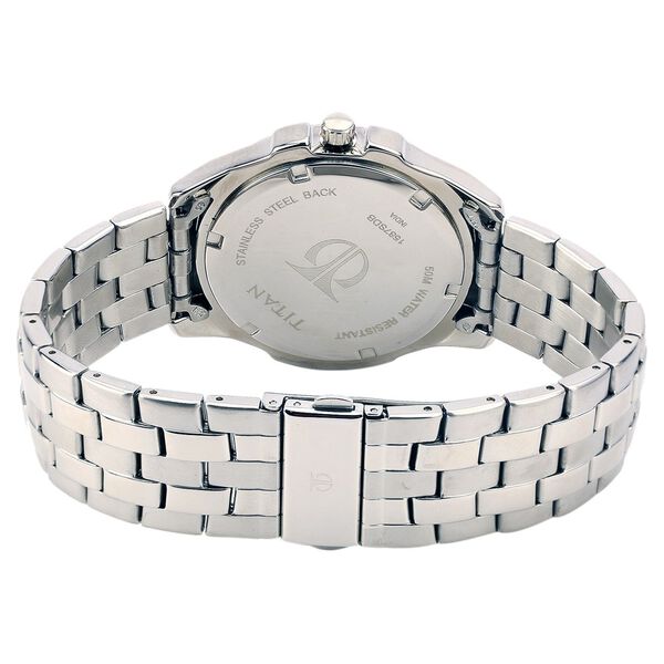Titan Quartz Analog Silver Dial Stainless Steel Strap Watch for Men - image number 2