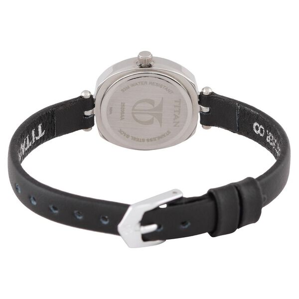 Titan Quartz Analog White Dial Leather Strap Watch for Women - image number 2