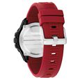 Tommy Hilfiger Quartz Analog Black Dial Red Silicone Strap Watch For Men - image number 2