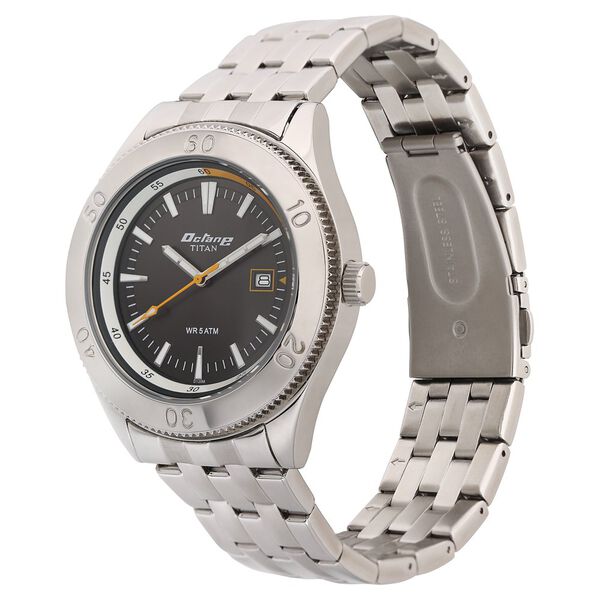 Titan Octane Grey Dial Analog with Date Stainless Steel Strap watch for Men - image number 2