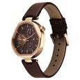 Fastrack Tick Tock Quartz Multifunction Brown Dial Leather Strap Watch For Girls - image number 2