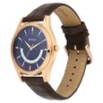 Titan Lagan Blue Dial Analog Leather Strap Watch for Men - image number 2