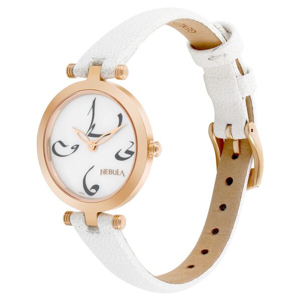 Titan Nebula Calligraphy Quartz Analog 18 Karat Solid Gold Watch for Women - image number 3
