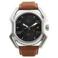 Fastrack Quartz Analog Black Dial Leather Strap Watch for Guys - image number 0